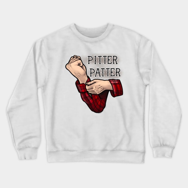 Pitter Patter Crewneck Sweatshirt by Digart